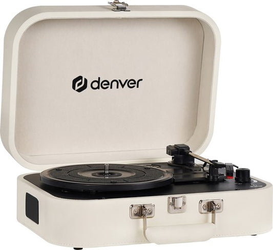 Denver Plattenspieler - Eingebaute Lautsprecher und Verstärker - Inkl. PC Software - Auto-Stop - Retro - VPL130