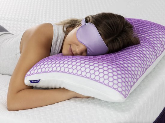Kameo® Flex Kopfkissen | Anpassbares Kopfkissen bei Nackenbeschwerden | Mit FlexGrid-Kühltechnologie | 60 x 40 cm | Waschbar | Kopfkissen für Seiten- und Rückenschläfer | Memory-Schaum-Kopfkissen | Nackenkissen