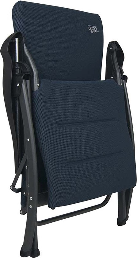 Crespo Relaxchair - AP/242 - Air-Deluxe - Ergonomisch & faltbar - Mit Kissen - Blau