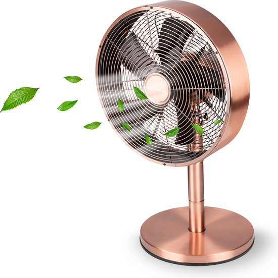 Lifetime Air Tischventilator - 230V - Tischventilator 30CM - 3 Geschwindigkeiten - Oszillationsfunktion - Neigbar - Pink