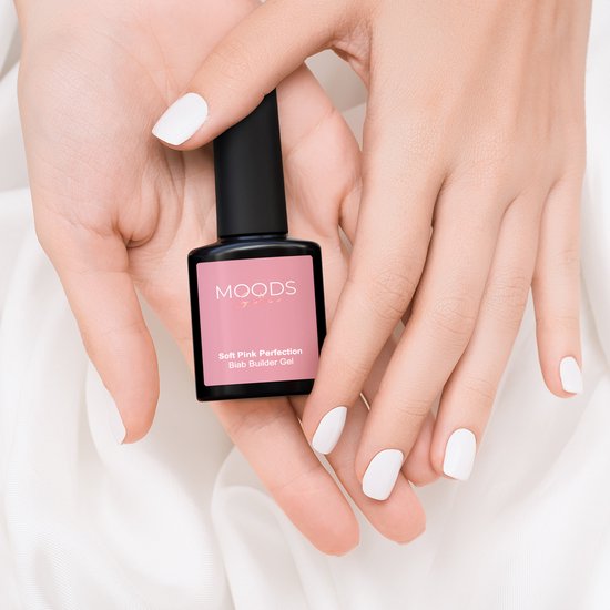Moods Gellac BIAB - Builder in a Bottle - BIAB Nagelaufbau-Gel - Nude Pink - HEMA & TPO Frei