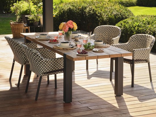 Hartman Kelly Esszimmerstuhl Aluminium/Rotan
