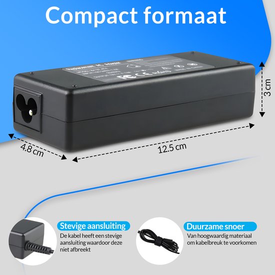 Velociy® - Universal Laptop Adapter - Laptop Ladegerät - Alle Marken - 45W-65W-90W - Asus - Acer - HP - Dell - Lenovo - Samsung - Sony