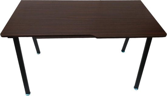 Computertisch Stoer - Industrie Vintage - 130 cm breit - schwarzes Metall braunes Holz