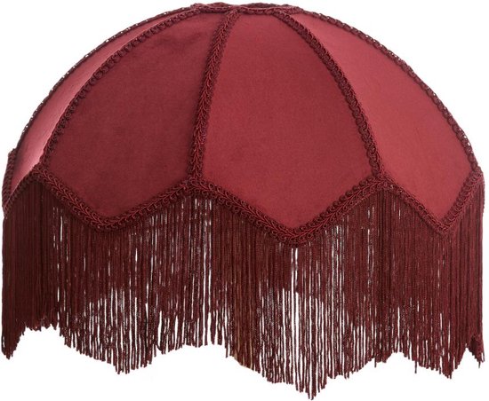 Light & Living Lampenschirm Malacia – Dunkelrot – Ø 35 cm – Modern
