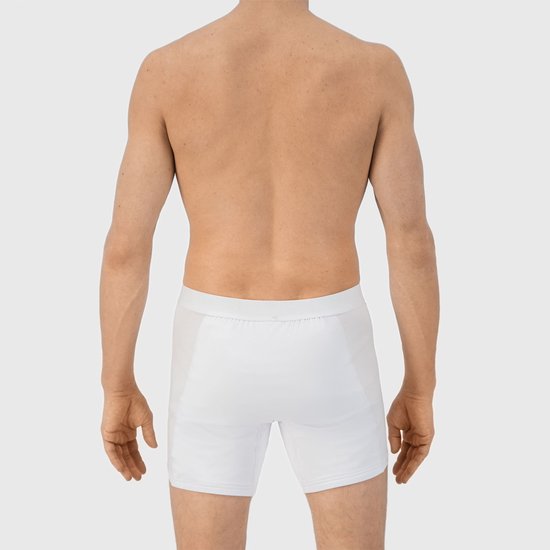 Fibershirts Anti-Sweat Boxershorts - Eingebautes Schweißpolster - Atmungsaktives MicroModal - Anti-Transpiration - Männer - Größe L - Weiß