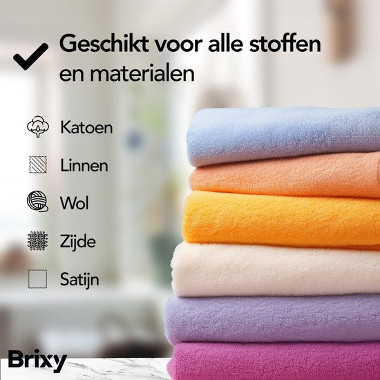 Brixy Clothes Steamer - Leistungsstarke Hand Steamer - Steamer Kleidung und Möbel - Inklusive Aufbewahrungstasche - Anthrazit