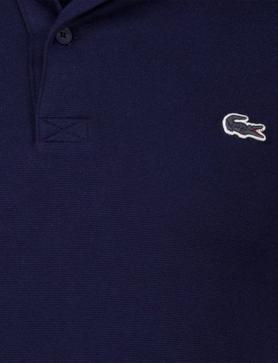 Lacoste Poloshirt, atmungsaktiv, dunkelblau (Navy) – Größe L – Herren