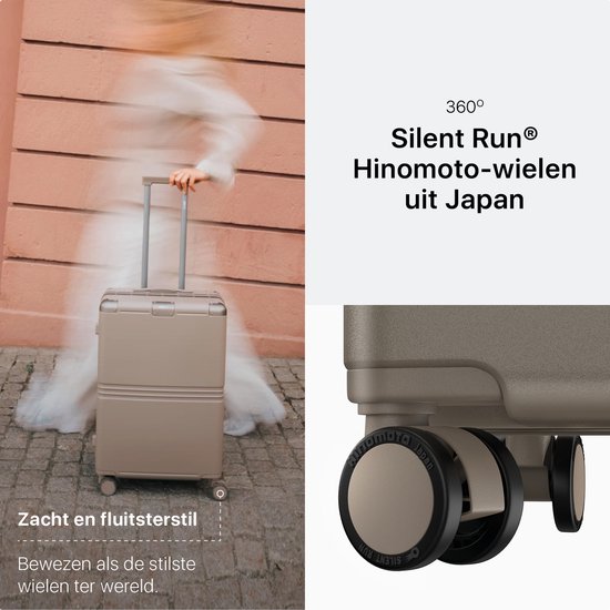 ONYX Hybrid Pro Check-in Koffer Large 100 Liter - Recyceltes Polycarbonat und reißverschlussloses Design - Reisekoffer mit TSA-Schloss und Spinner-Rollen - Leichter Trolley mit Laptop-Fach - Desert Clay