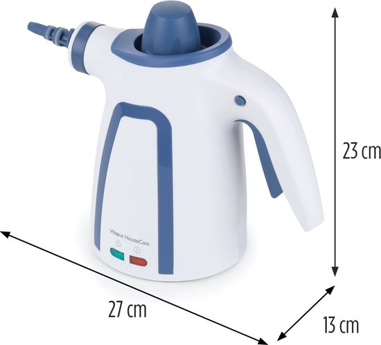 Vitapur Handdampfreiniger - Dampfreiniger - Fleckenreiniger - Dampfreiniger für Polstermöbel - Reinigungsgerät - 900W - Weiß