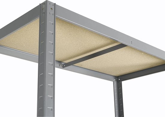 Lagerregal XL - 120 cm breit - 875 kg Tragfähigkeit - 175 kg pro Boden - Extra breit