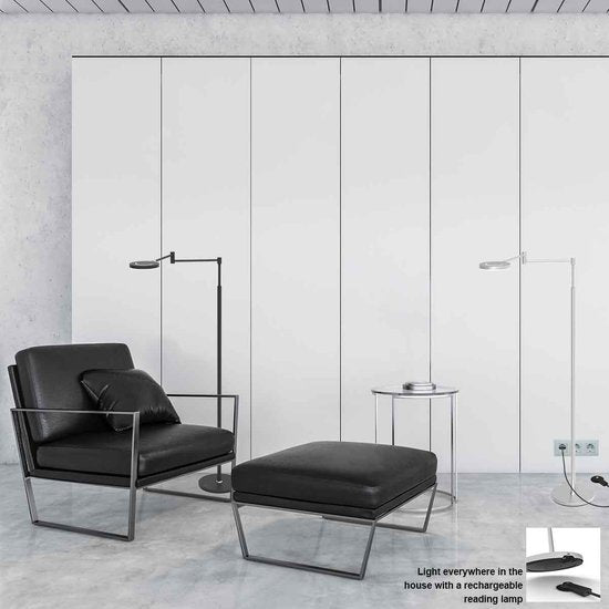 Steinhauer Stehleuchte Soleil - Stahl - Aluminium - 3515ST