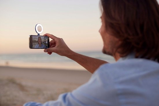 Shiftcam SnapLight Smartphone Ringlicht – 4 Helligkeitsstufen – Wiederaufladbar – MagSafe kompatibel - Rosa