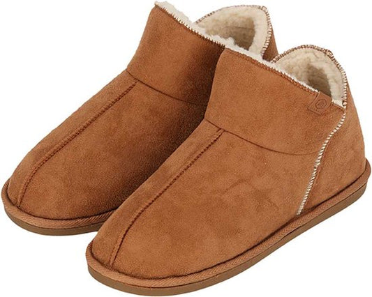 Apollo Damen Wildleder Cognac Hausschuhe - Größe 39/40