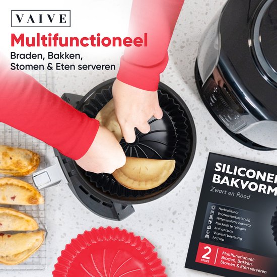 VAIVE Silikon Tablett Geeignet Für Airfryer ⌀ 20 - Backpapier Alternative - Zubehör - Backblech - XXL