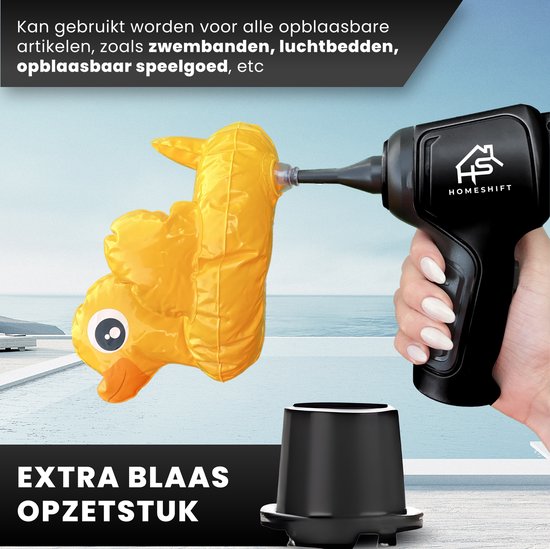 HomeShift® Autostaubsauger Cordless V2 - Krümelsauger - Handstaubsauger - Kleinstaubsauger - Schnurloser Staubsauger - Air Duster - Nass & Trocken - Schwarz