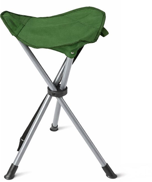 Travelhawk Faltbarer Hocker - Hocker - Campingstuhl - faltbar - Angelstuhl - Fußstütze - Grün