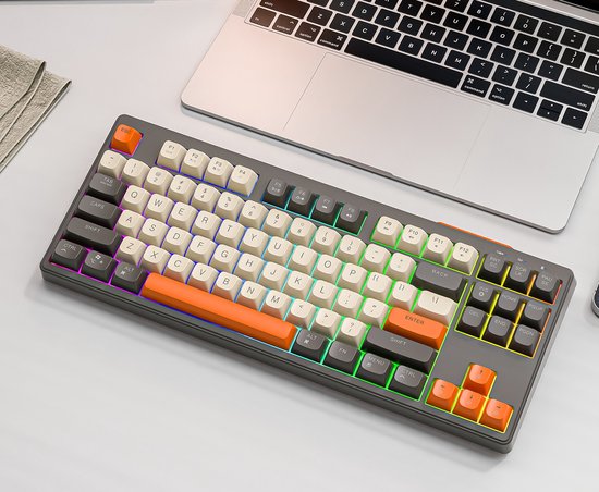 M87 Wireless RGB Gaming Keyboard - 87 Tasten - BT5.0/2.4G - PBT Ball Keycaps - Shimmer