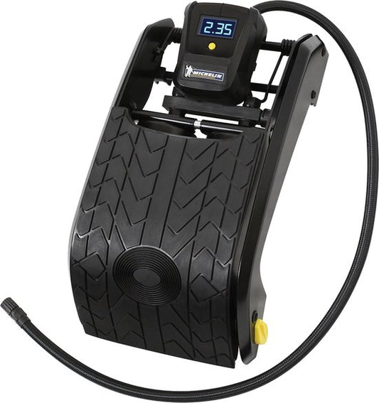 Michelin Doppelfußpumpe mit digitalem Manometer - 7 bar