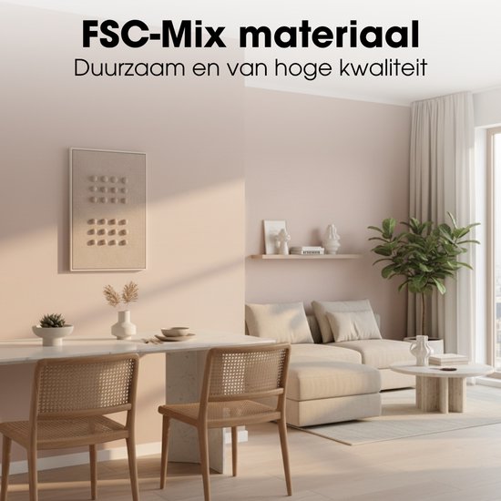Mica Decorations Wanddekoration – Wandpaneel mit abstrakter Kunst, 60 x 40 x 3 cm – Wohnaccessoire für Wohnzimmer oder Schlafzimmer – Dunkelbraun