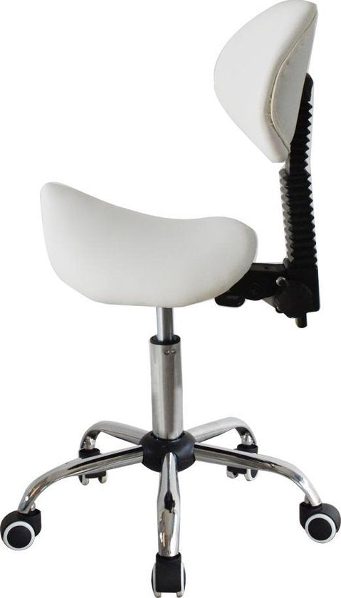 Sattelhocker ergonomische Rückenlehne kippbar - Barbierhocker - tabouret - höhenverstellbar