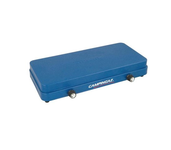 Campingaz Base Camp Campingkocher - 2 Brenner Camping Gaskocher - 2x 1600 Watt - blau