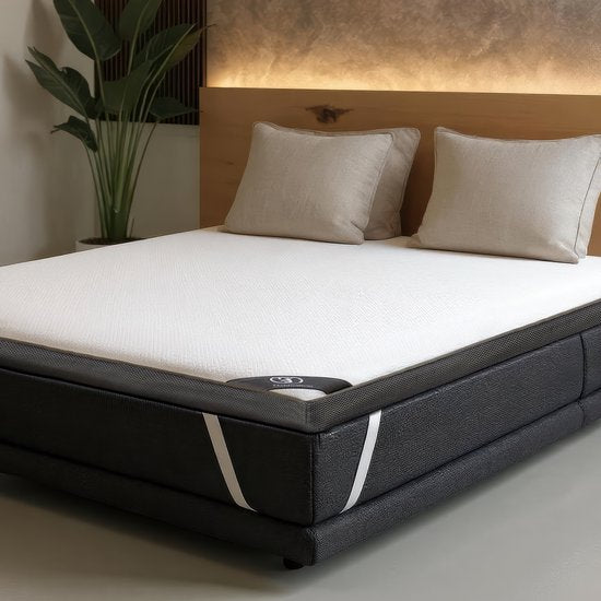 Twin Motion® Topper 160x200 cm - Topdekmatras - Matratzenauflage - Hybrid Gel Memory Foam - Mittlere Festigkeit - 8 cm dick