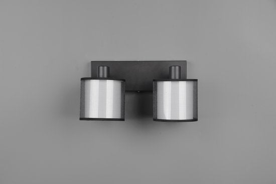 Trio leuchten - LED-Deckenstrahler - Deckenleuchte - E14-Fassung - 2-flammig - Rechteckig - Schwarz - Aluminium