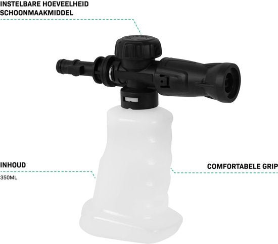 VONROC Schaumdüse - Schaumpistole 350ML - Für VONROC Hochdruckreiniger V14, V18, V22, V24 und V25-2 Serie