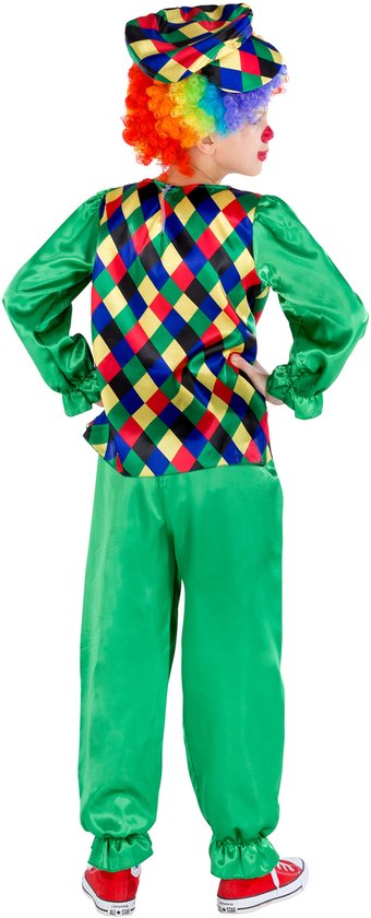 dressforfun - Jungen Kostüm Clown Freddy 104 (3-4y) - Faschingskostüm Kostüm Halloween Faschingskostüm Partykleid Karnevalskostüm Fasching Partykleid - 300796