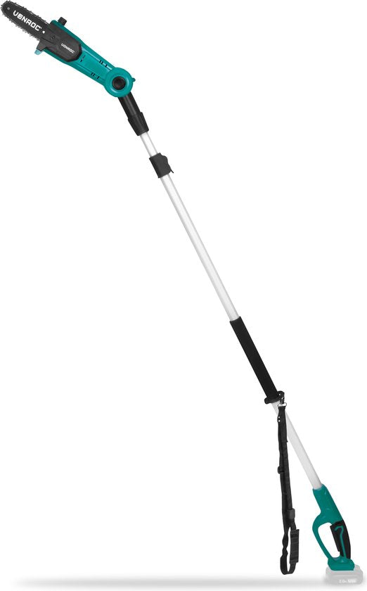 VONROC Teleskop-Akku-Kettensäge - 20V - Neigbares Sägeblatt - Stufenlos ausziehbar - Ohne Akku und Schnellladegerät