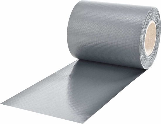 PVC-Sichtschutzstreifen - 3 Stück - 35 Meter - Grau - inkl. Befestigungsclips