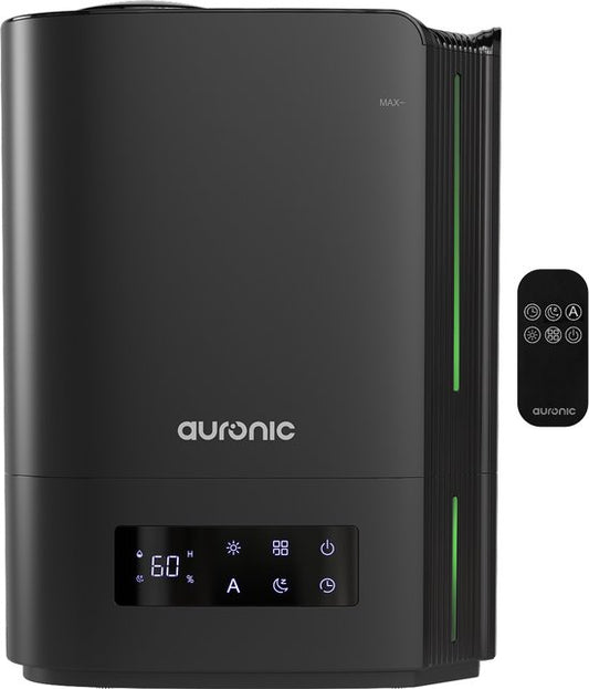 Auronic Luftbefeuchter - 5 Liter - Geeignet für Wohnzimmer, Büro, Schlafzimmer, Babyzimmer und mehr - BPA-frei - Schwarz