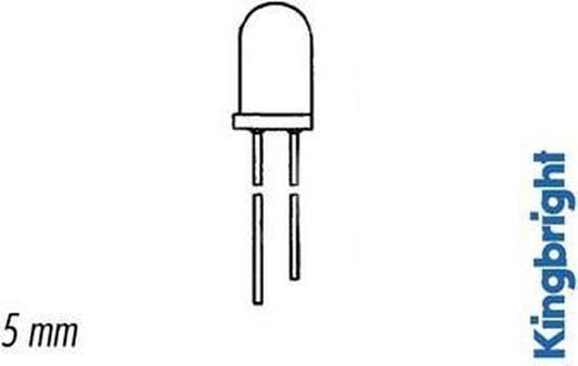 FLASHING LED 5mm GRÜN DIFFUUS (L-56BGD)
