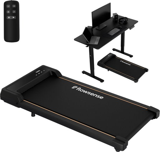 Flowsense Laufband (1-6 km/h) Walking Pad - Für Zuhause - Elektrisch - Fitness