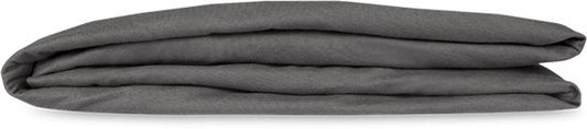 Kayori Shizu Splittopper Spannbetttuch Jersey - 180x200-220cm - Matratzenstärke 12 cm - Bio-Baumwolle - Anthrazit