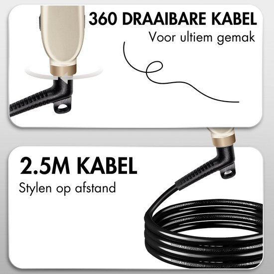 Sansbeauté® Steam Straightener PRO - Dampfglätter - Professional Straightener 5.0 - Dampfglätter - Cremé