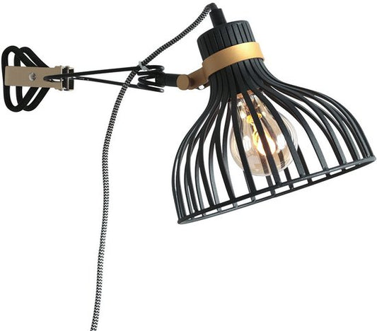 Anne Lighting Wandleuchte Dunbar – schwarz – Metall – 3093ZW