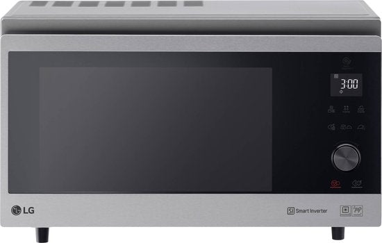 LG MJ3965ACS NeoChef Kombi-Mikrowelle - 4-in-1 Heißluftofen - Grill, Dampf & Backofen - Touchscreen-Bedienung - Grau/Silber