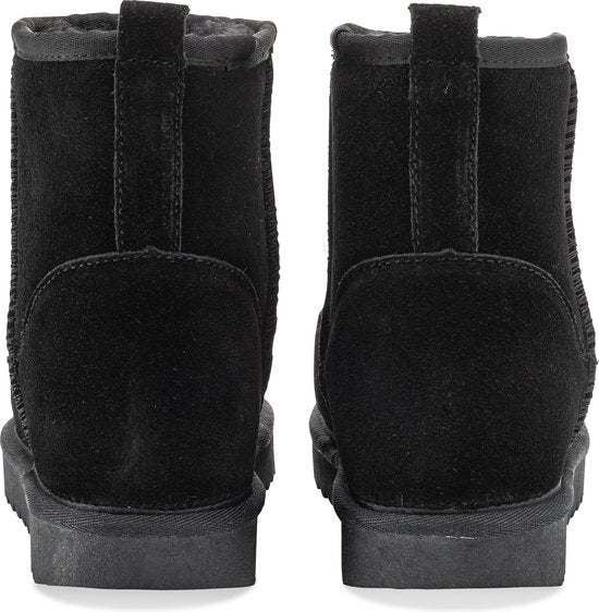 Hausschuhe Damen - Hausschuhe - Damenstiefel - Rutschfest - Memory Foam Fußbett - Schwarz - Größe 41