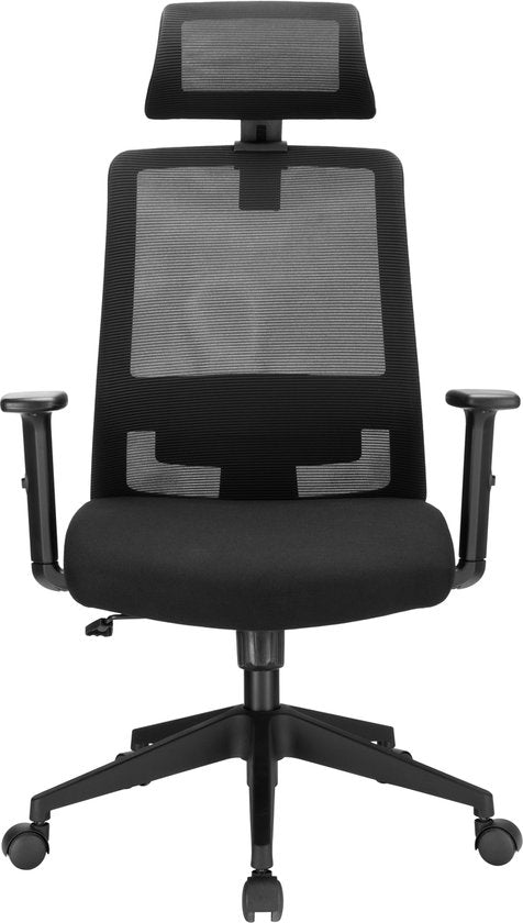 VDD - Bürostuhl - Ergonomischer Bürostuhl - Bürostühle für Erwachsene - Bürostuhl Ergonomisch - Bürostuhl - kippbar - schwarz