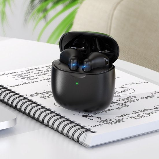 Golden Sound - Kabellose Ohrhörer - Bluetooth 5.1 und universelle Passform - mit Ladegerät und Smart-Touch-Funktionen - für Sport und Freisprecheinrichtung - schwarzer Kunststoff