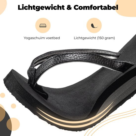 Comfeet Pantoffeln Damen - Sandalen - Schwarz - Größe 40
