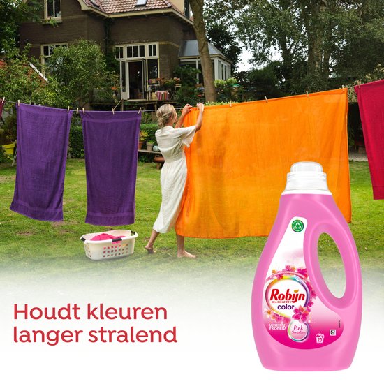 Robijn Color Pink Sensation Flüssigwaschmittel 20 Waschgänge