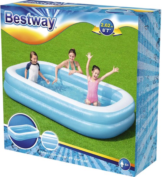 Bestway - Aufblasbarer Pool - 262x175x51 cm - 778L