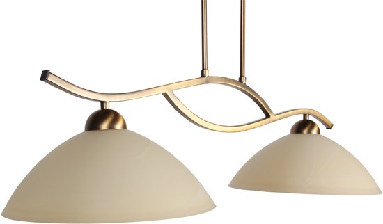 Steinhauer - Hängeleuchte - Anthea - Bronze - Glas Metall - Designleuchte - E27 - 4325BR