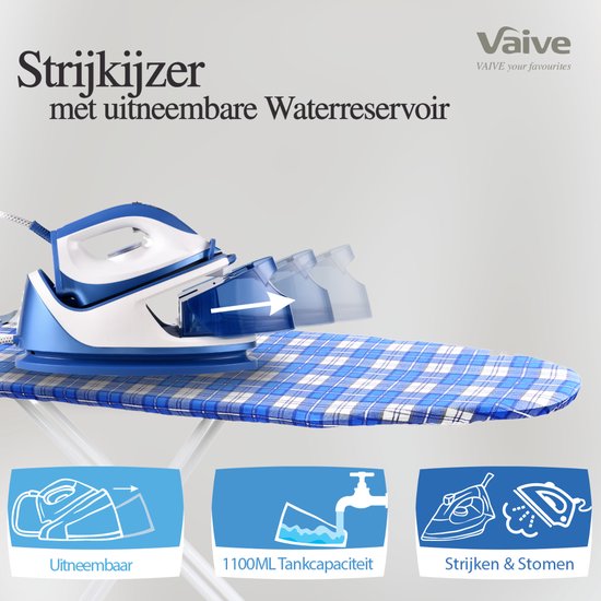 VAIVE SteamPrecision Bügeleisen mit Dampfgenerator - Dampfbügeleisen - Bügeleisen - Keramiksohle