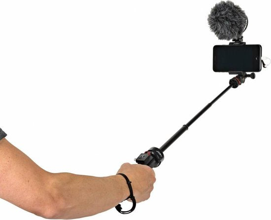 JOBY GripTight PRO TelePod – Stativ für Smartphones und GoPro – Arbeitshöhe: 20,8 – 63,5 cm – Schwarz