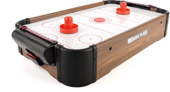 Toyrific Air Hockey Tisch 20 Zoll Braun 5-teilig