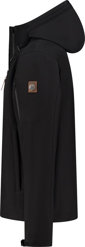 Travelin' Jack Sverre Men - Softshell-Jacke für Männer - Fleece-Futter - Schwarz